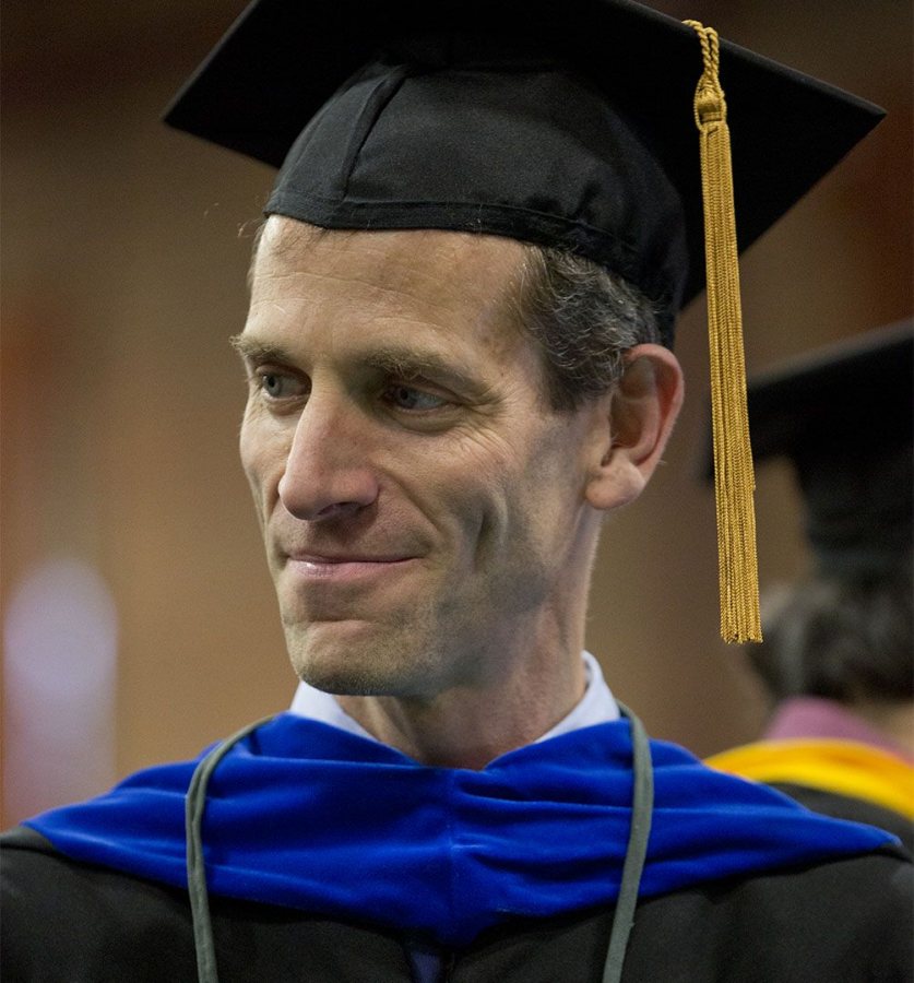 Vice President for Academic Affairs and Dean of the Faculty Matt Auer, photographed at Convocation on Sept. 3, 2013. (Phyllis Graber Jensen/Bates College)