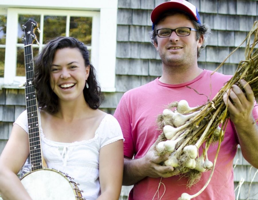 Edith Gawler and Bennett Konesni perform at a March 10 contradance.