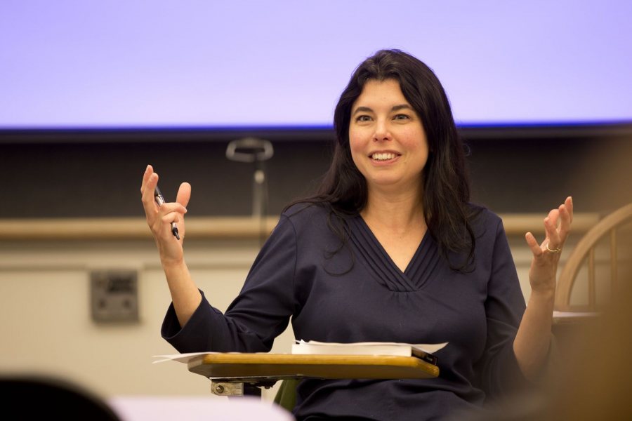 Rebecca Fraser-Thill is the director of faculty engagement and outreach at Bates’ Center for Purposeful Work and a lecturer in psychology. (Phyllis Graber Jensen/Bates College)