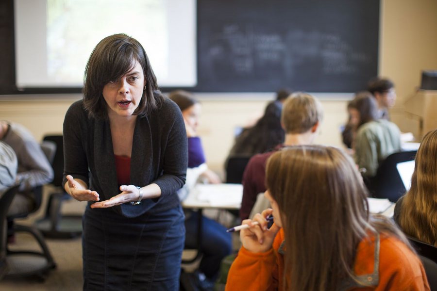 Karen Melvin has been promoted to professor of history at Bates. (Ryan Donnell for Bates College)