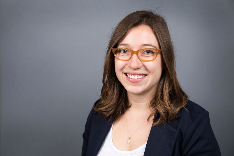 Geneva Laurita, assistant professor of chemistry and biochemistry, studies the relationships between structure and properties in solid-state materials. (Theophil Syslo/Bates College)