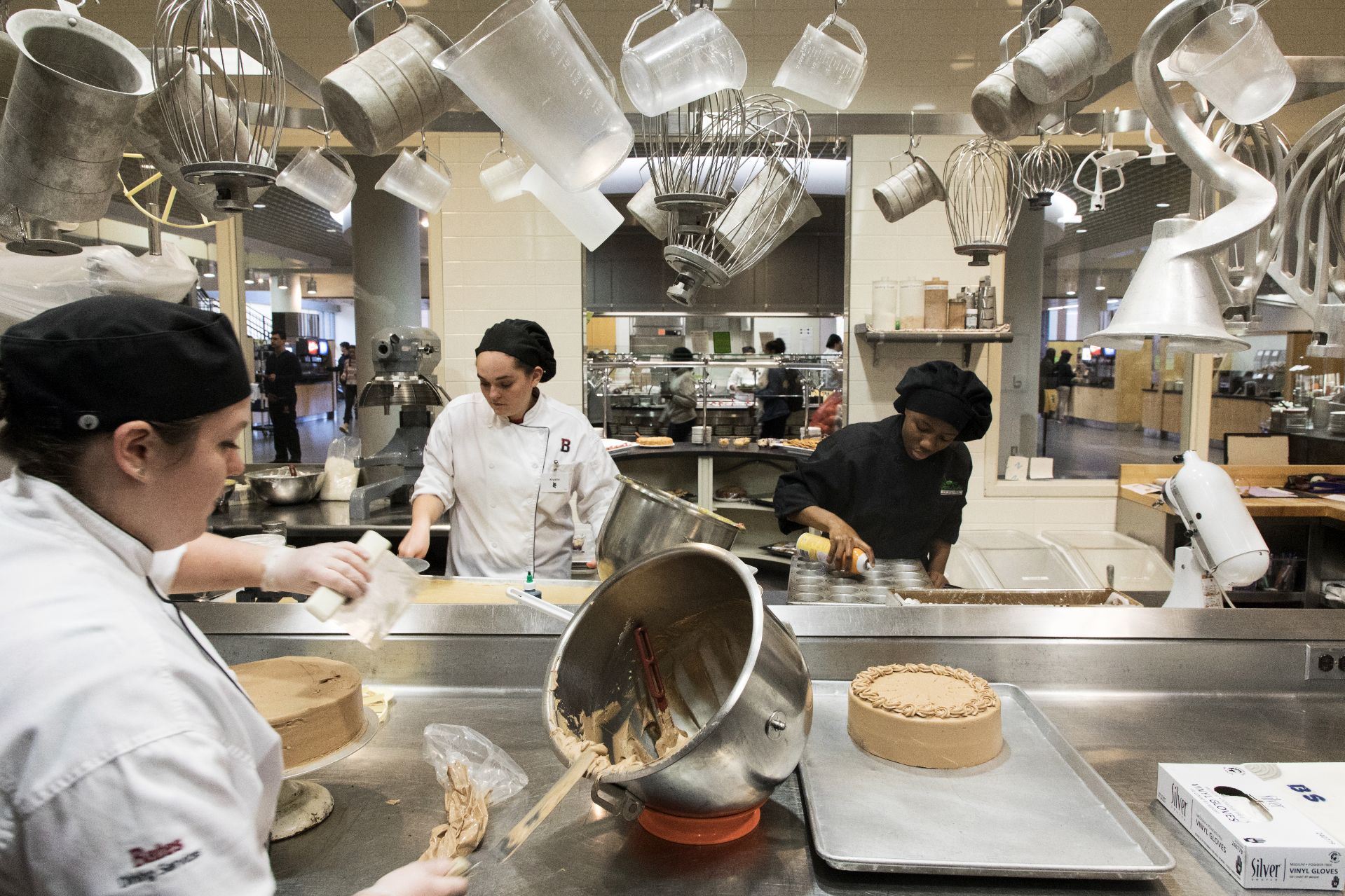 Bates at Night Preparing dinner with Dining Services News Bates