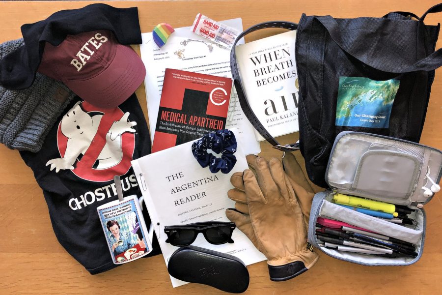 18 items in the library’s Lost & Found on March 20, 2019 News Bates
