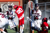 Video: It’s a goaltender timeshare for Bates men’s lacrosse