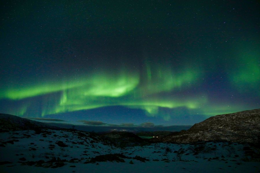 Chang, Lillian DIS Fall 2018This photo was taken in Tromso, Norway. In order to see the Northern Lights we had to drive over an hour out of the city to escape the light pollution. Luckily it was worth it. This photo was selected for the 2019 Barlow Off-Campus Photography Exhibition and shown at the 2019 Mount David Summit on March 29, 2019.