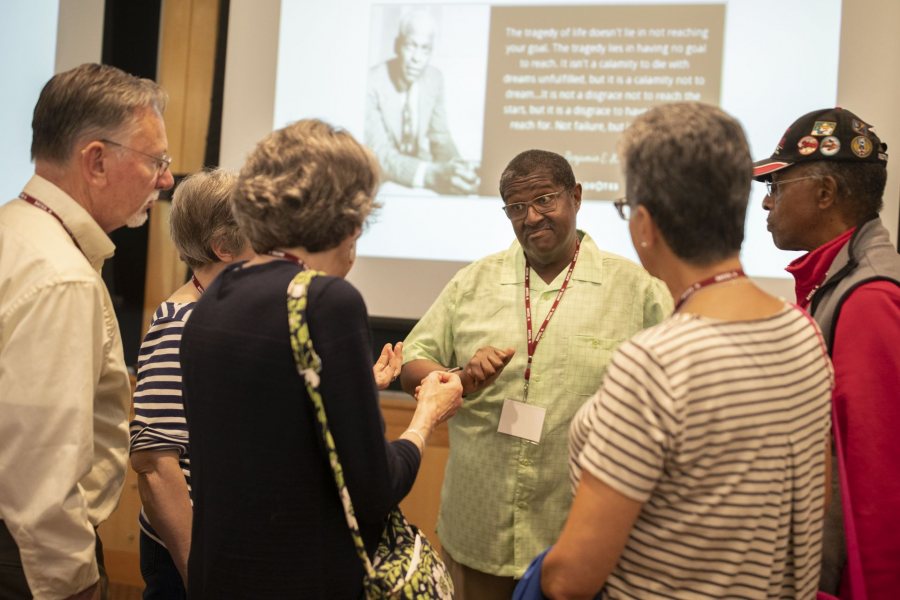 9:45–10:45am50th Reunion Seminar: The Emancipated Life: Benjamin Mays, Bates College, and the Practice of Freedom Benjamin Elijah Mays, Class of 1920, is remembered for his outstanding leadership and service as a teacher, preacher, mentor, scholar, author, and activist in the civil rights movement. Professor Charles Nero, Benjamin E. Mays ’20 Distinguished Professor of Rhetoric, Film, and Screen Studies, will help us understand how Dr. Mays — and the role he played as a civil rights leader — was shaped by his Bates education.Pettengill Hall, Keck Classroom (G52)