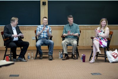 1:30–2:30pmBates Alumni in CongressRepresentatives Ben Cline ’94 and Jared Golden ’11 will engage in a discussion about how their Bates experiences shaped their careers and road to the United States House of Representatives. Associate Professor of Politics John Baughman and Associate Professor and Chair of the Department of Rhetoric, Film, and Screen Studies Stephanie Kelley-Romano will moderate a conversation examining their year as members of the congressional freshman class of 2019.Pettengill Hall, Keck Classroom (G52)