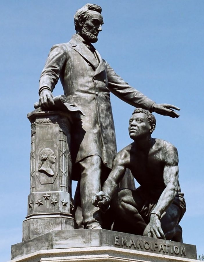 The Emancipation Memorial in Washington, D.C., embodies the complex definition of "emancipation" in U.S. society, says Charles Nero, the Benjamin Mays Professor (Photo by yeowatzup [CC BY 2.0 (https://creativecommons.org/licenses/by/2.0)])