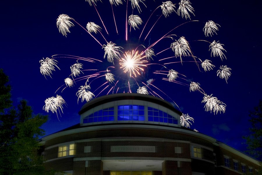 Reunion 2019 Fireworks over Pettengill Hall