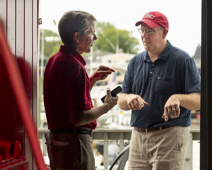 Steve Kingston '88 is owner of an iconic tourist spot, The Clam Shack (at 2 Western Ave. in Kennebunk), famed for its lobster rolls.With H. Jay Burns