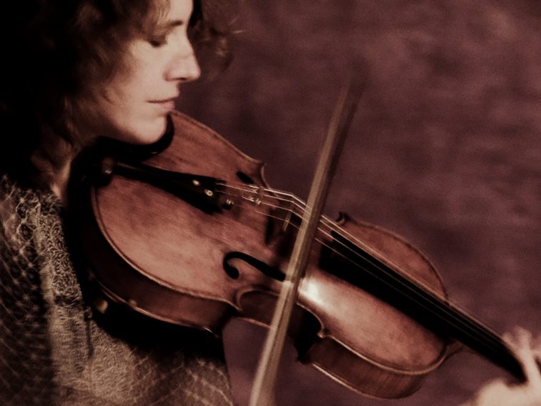 Stephanie Griffin, a violist and a founder of the Momenta Quartet, performs at Bates on Nov. 19 and 20. (Rogelio Nobara)