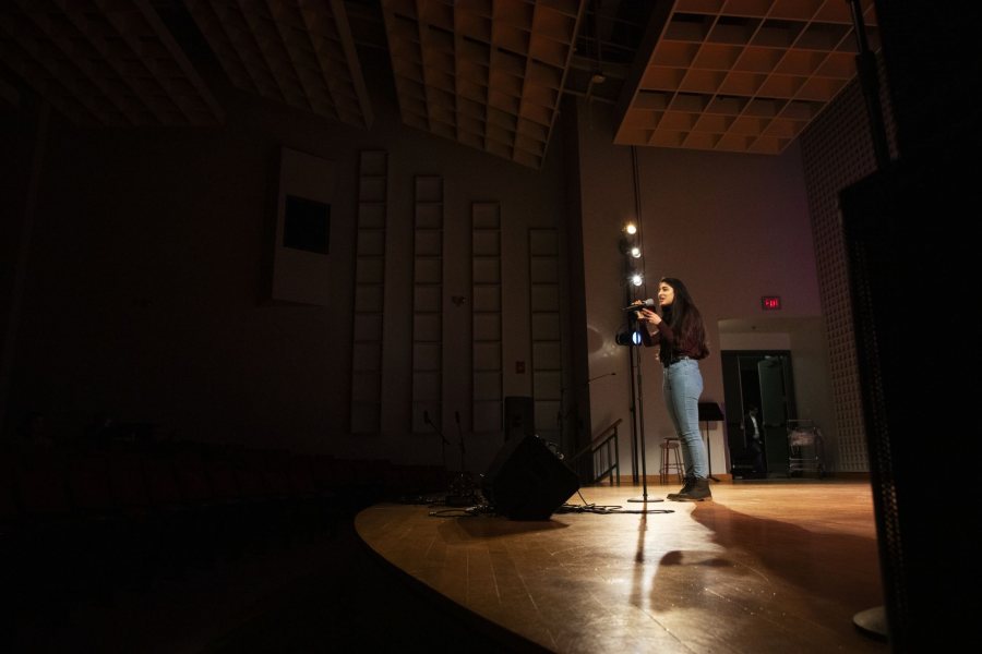 Moments from the 2020 Bates Arts Festival on February 7, 2020. The Bates Arts Festival is a celebration of student led, student created, and student performed art that will occur on Friday, February 7, 2020 from 5 to 8 PM. The night will be a family friendly event in which children are encouraged to attend! There will be events occurring throughout the Olin Arts Center (75 Russell Street Lewiston, ME) and the Museum of Art will be open until 8 PM this night.The event will kick off promptly at 5 PM with a performance from the Robinson Players in the Concert Hall, a workshop on how to juggle by the Circus Club in Olin 128, a session on alternative applications of art in Olin 250, and a webseries trailer of ÒCedric Clarke & the Unsettling DarkÓ in Olin 104, Senior AVC Art Thesis Open Studios throughout the first and second floors, and various role playing games lead by the Discordians.