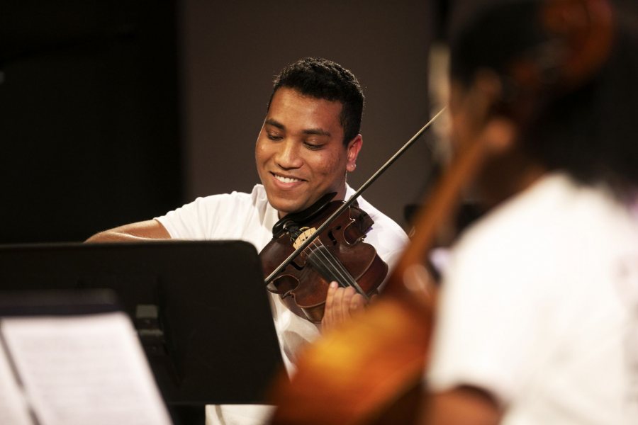 Moments from the 2020 Bates Arts Festival on February 7, 2020. The Bates Arts Festival is a celebration of student led, student created, and student performed art that will occur on Friday, February 7, 2020 from 5 to 8 PM. The night will be a family friendly event in which children are encouraged to attend! There will be events occurring throughout the Olin Arts Center (75 Russell Street Lewiston, ME) and the Museum of Art will be open until 8 PM this night.The event will kick off promptly at 5 PM with a performance from the Robinson Players in the Concert Hall, a workshop on how to juggle by the Circus Club in Olin 128, a session on alternative applications of art in Olin 250, and a webseries trailer of “Cedric Clarke & the Unsettling Dark” in Olin 104, Senior AVC Art Thesis Open Studios throughout the first and second floors, and various role playing games lead by the Discordians.