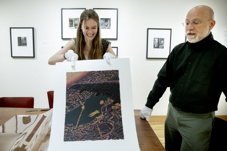Olin Arts CenterThe museum's educational intern will learn how to maintain art. Will hopefully take place in the big room where the museum's thousands of items are kept