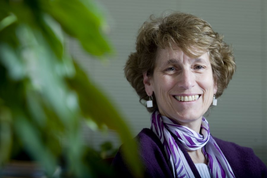 Bates College Professor of Psychology Georgia Nigro seated in her in her Pettengill Hall office, is the college's representative to the Maine Boys Network, the consortium of policy analysts, educators and youth-services professionals that sponsored a year-long study on the academic underachievement on 540 Maine boys and young men.Children have been at the center of Nigro's research and her concern about boys dates to 1997, when she interpreted a survey of Lewiston sixth graders' attitudes toward school and their future. She was struck by the gender difference, with a quarter of male students feeling excluded in the classroom.