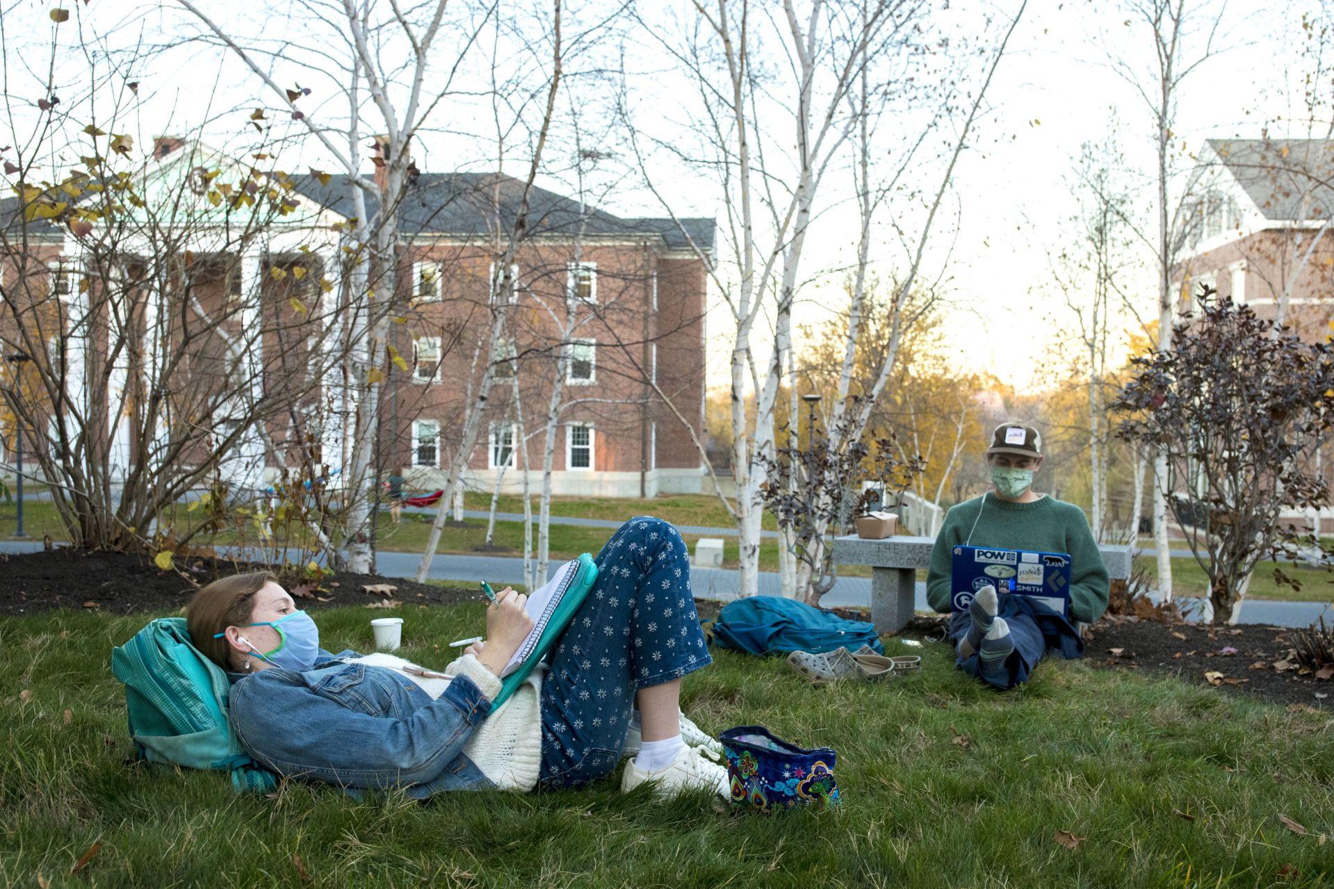 Late afternoon on unseasonably warm Nov. 9, 2020.