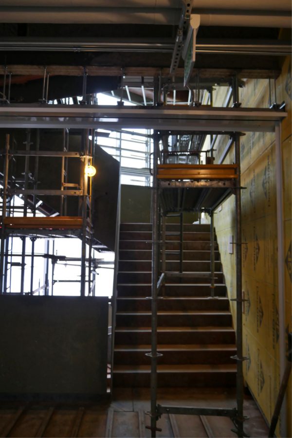 Level two of the Monumental Stair. (Doug Hubley/Bates College)