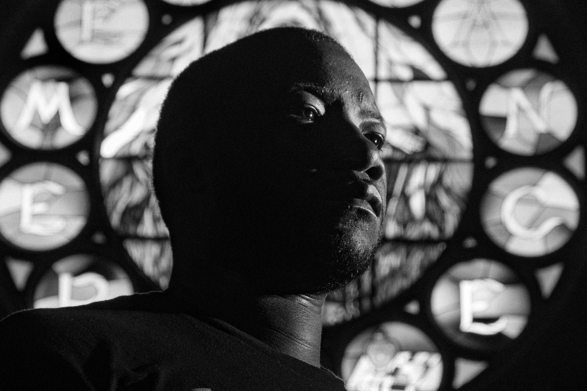 Rev. Marshall Hatch Jr. pose for a portrait inside the hall of New Mount Missionary Pilgrim Baptist Church.