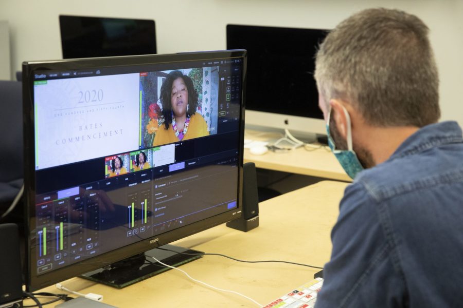 Scenes from the Bates Campus on Commencement Day, May 31, 2020. 

"We have 3 layers of redundancy with hardware and two layers for internet uplink." Nick O'Brien about the setup in Pettigrew Hall remote headquarters.