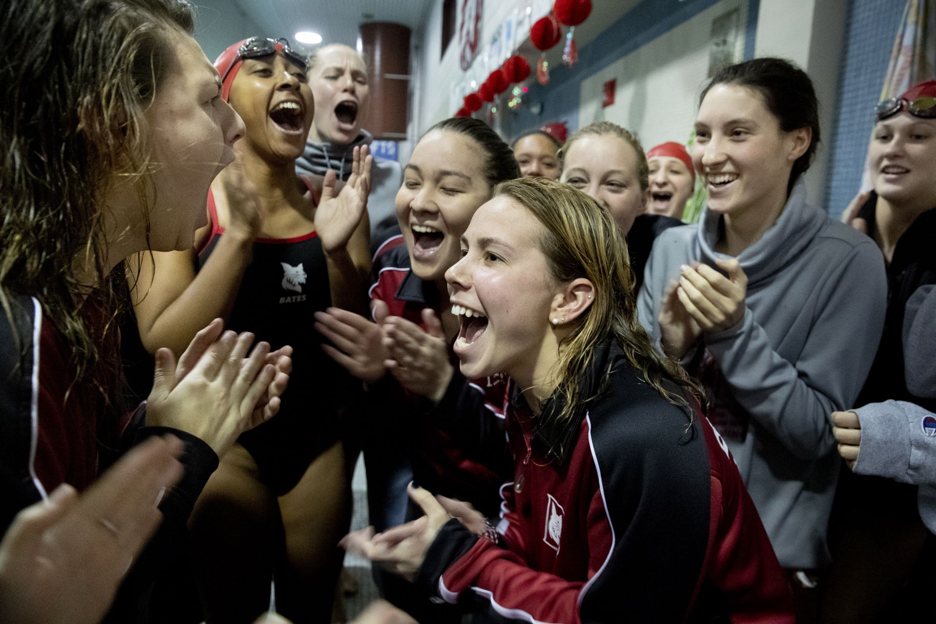 Swimming vs. Colby in Tarbell Pool