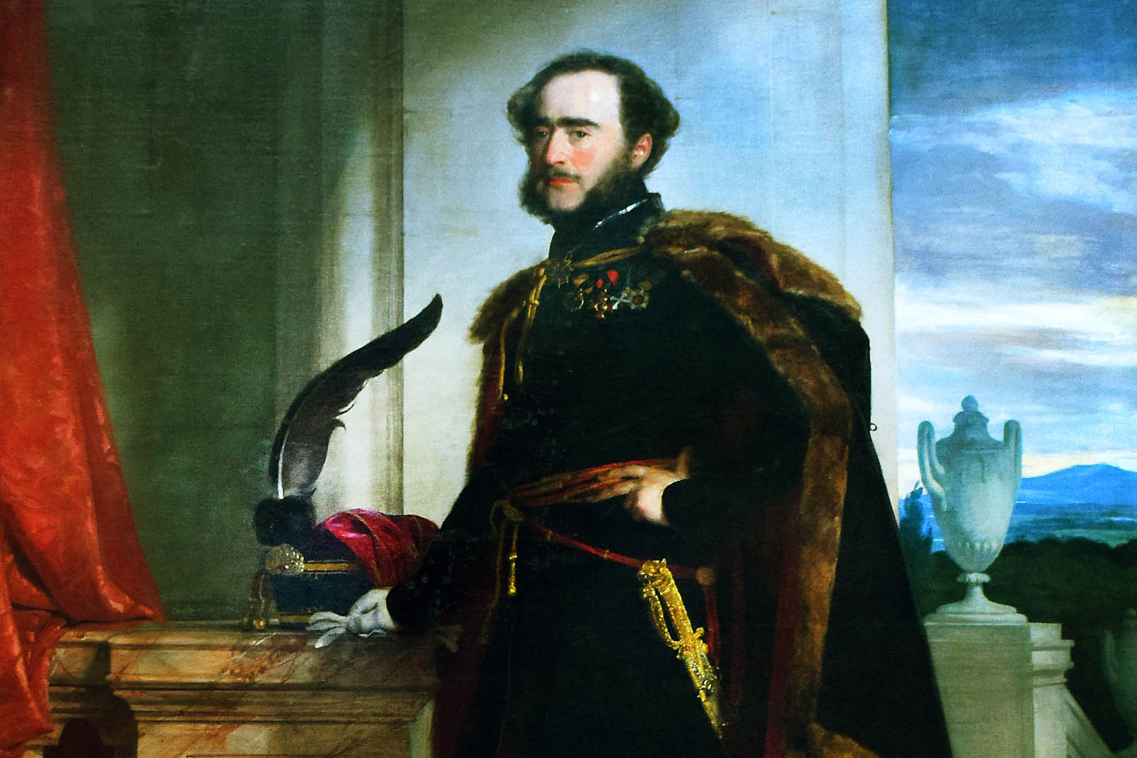 AMERLING, Friedrich von
(b. 1803, Wien, d. 1887, Wien) Portrait of Count István Széchenyi
1836 Oil on canvas, 250 x 165 cm
Hungarian Academy of Sciences, Budapest
