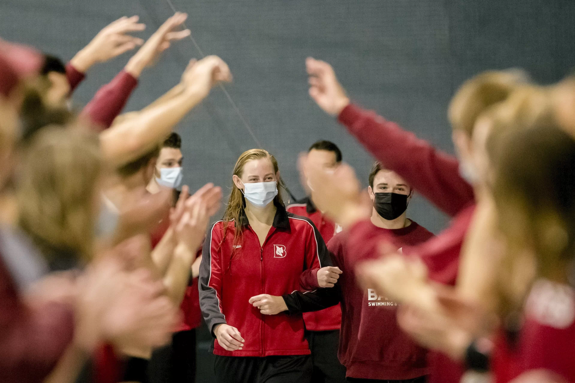 Men and women’s swimming and diving host  a meet against Bowdoin at Tarbell Pool in Merrill Gym on Saturday, Jan. 22, 2022.