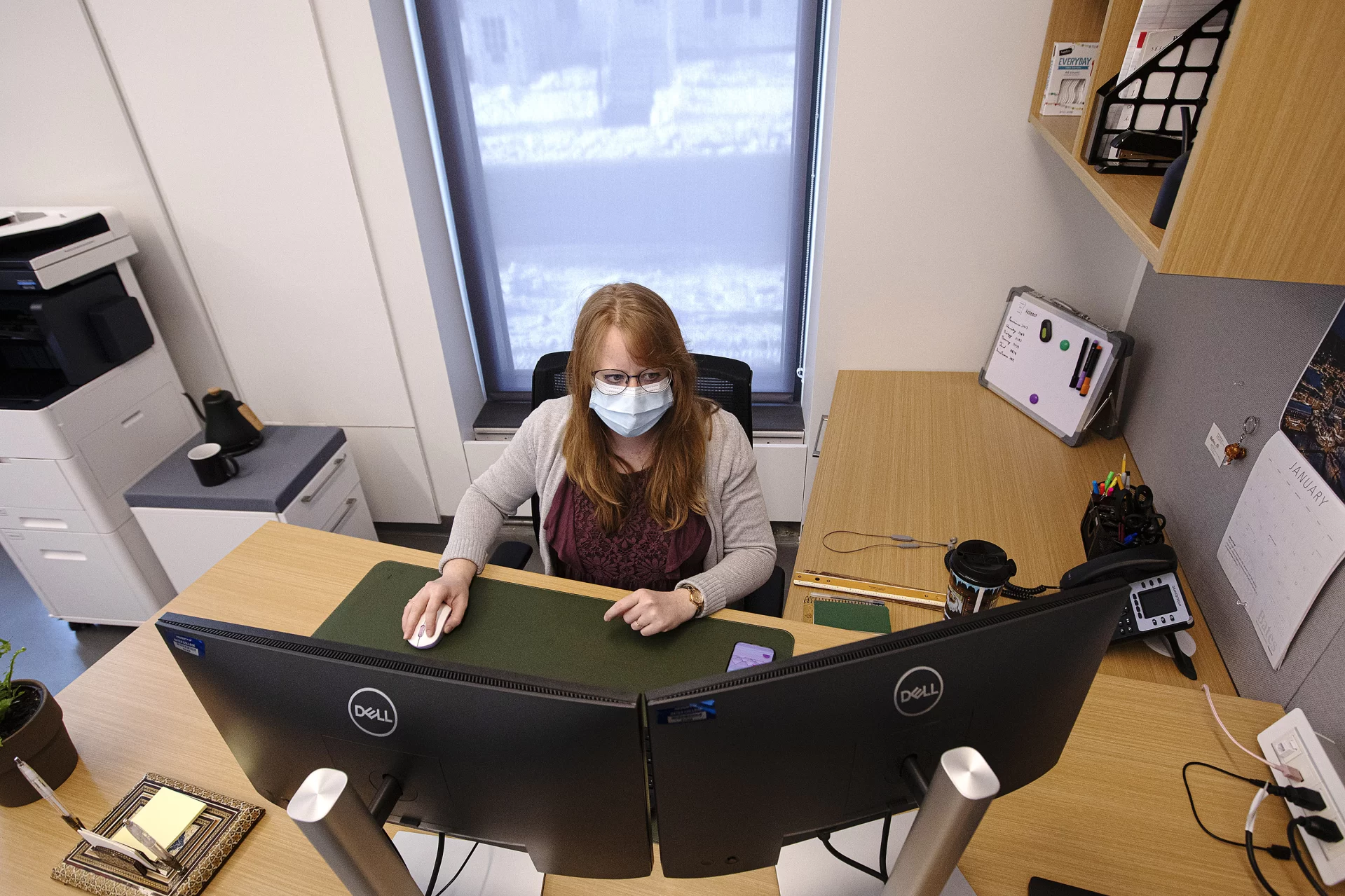 Academic Administrative Assistant, Bonney Science Center, Academic Support Services

Alexis Hockaday works in her office, BSC 181,  and checks various copy machines in the Bonney Science Center to make sure they are properly stocked with paper and other supplies, such as toner.