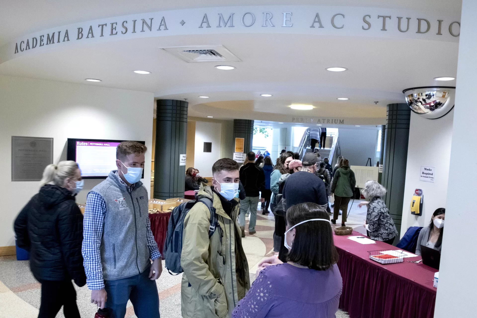 The Mount David Summit, a the annual celebration of student academic achievement and community at Bates College, took place on April 8, 2022, in Pettengill Hall.