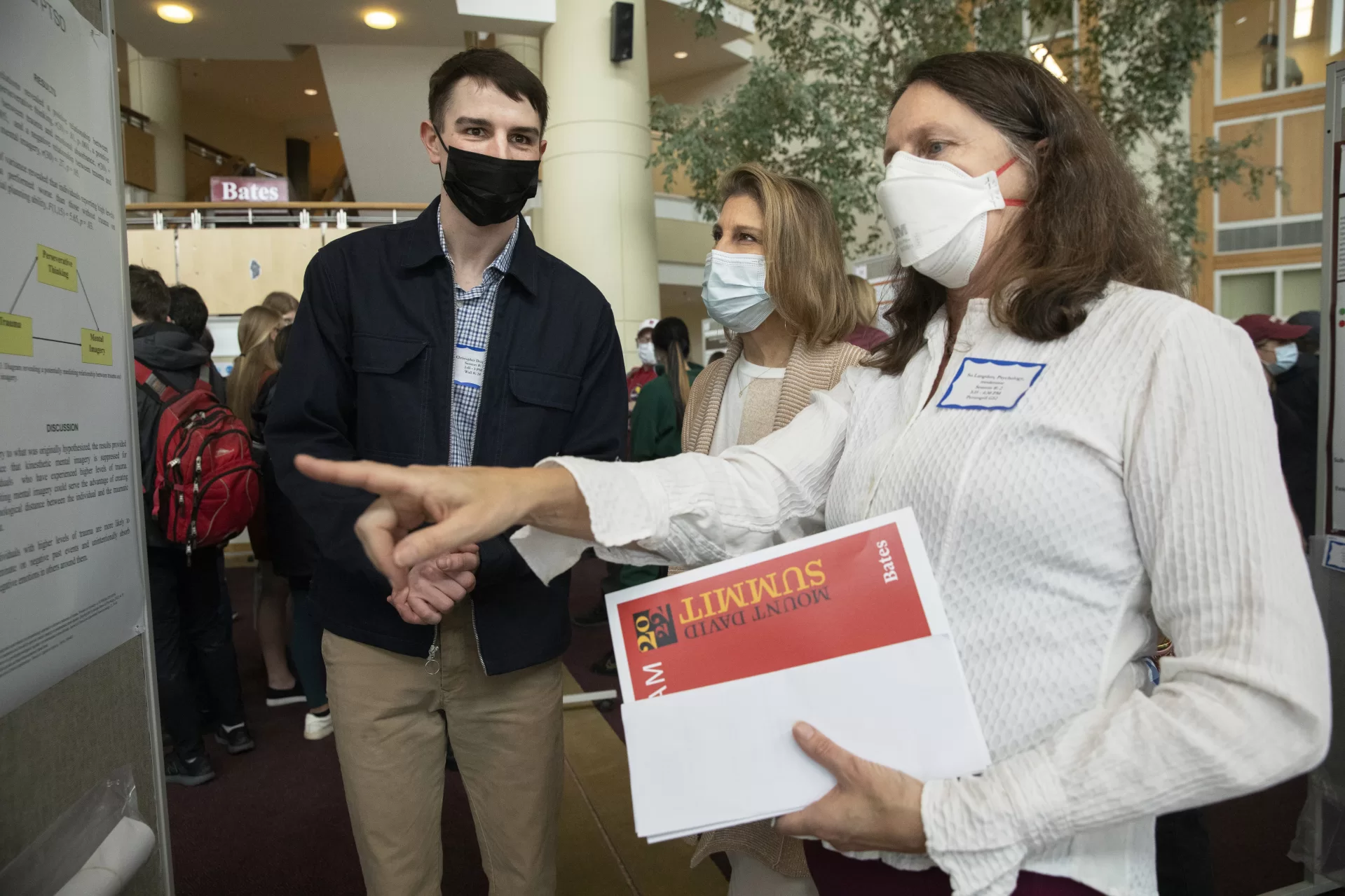 The Mount David Summit, a the annual celebration of student academic achievement and community at Bates College, took place on April 8, 2022, in Pettengill Hall.