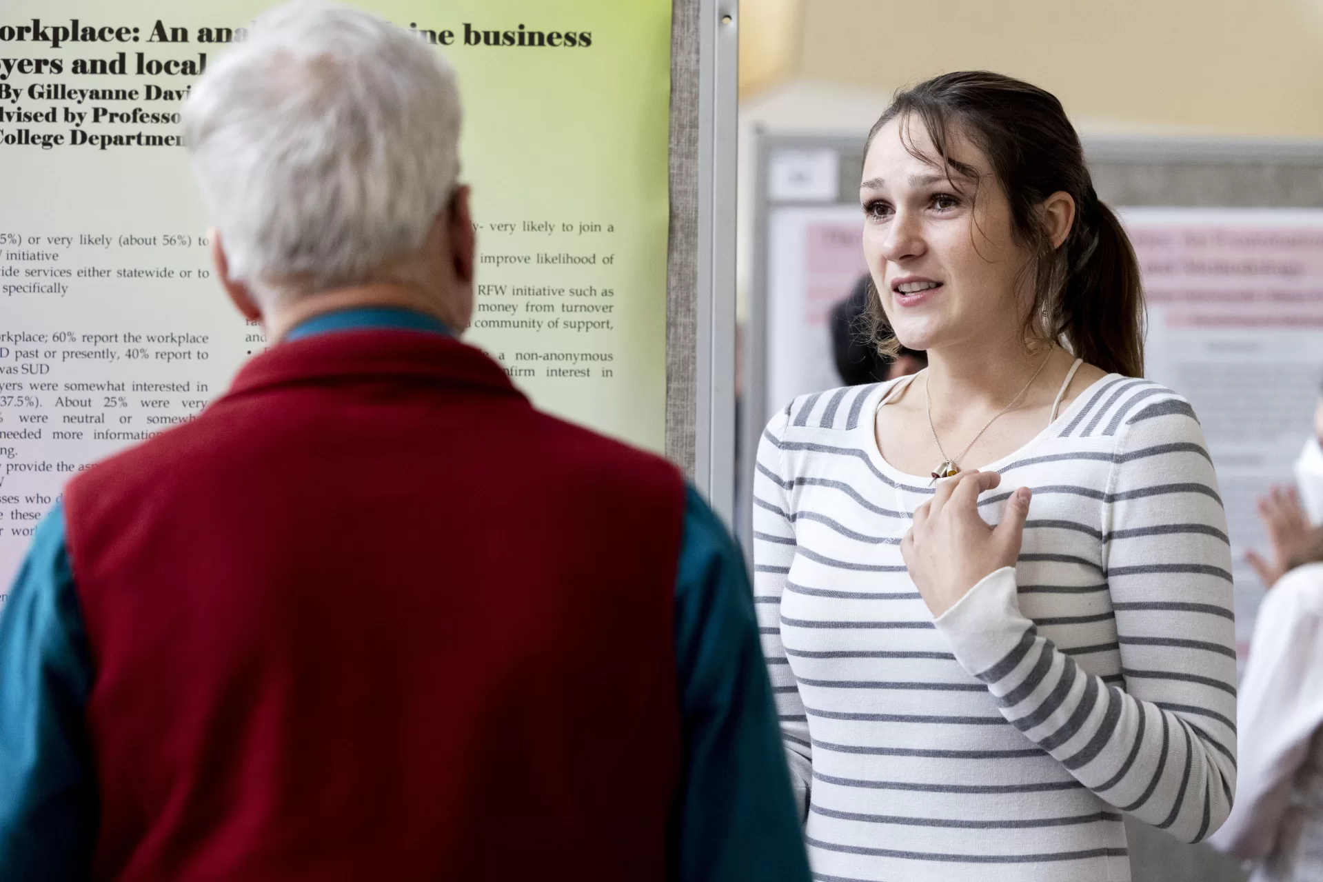 The Mount David Summit, a the annual celebration of student academic achievement and community at Bates College, took place on April 8, 2022, in Pettengill Hall.