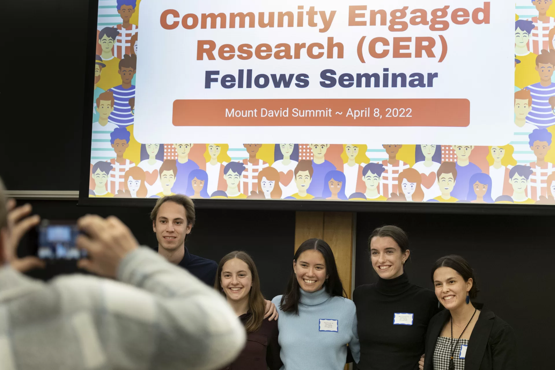 The Mount David Summit, a the annual celebration of student academic achievement and community at Bates College, took place on April 8, 2022, in Pettengill Hall.