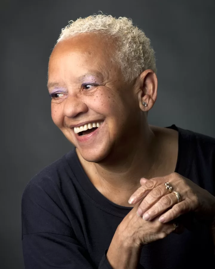 Nikki Giovanni, a widely acclaimed poet, teacher, and voice of the Black experience for more than 50 years, will receive a Doctor of Letters degree at the Bates Commencement on May 29. (Photograph by Logan Wallace)
