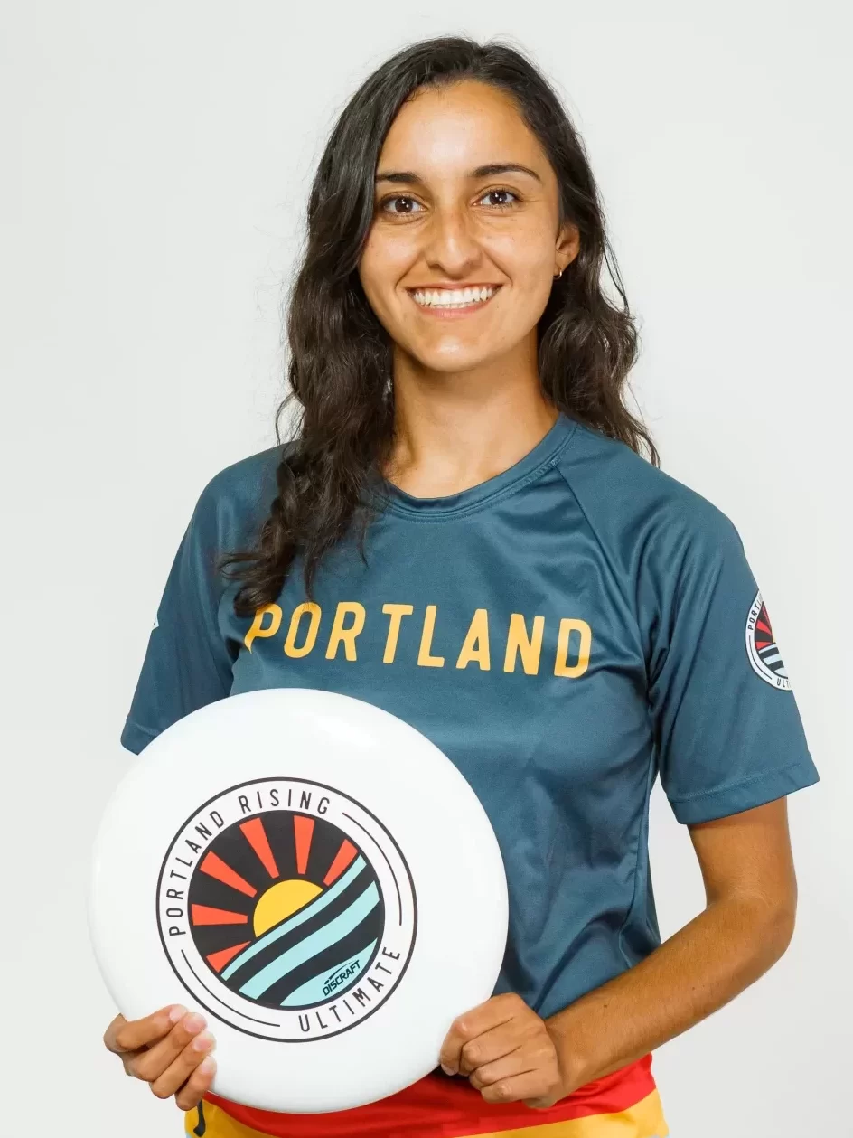 Various shots of the Portland Rising Professional Ultimate Frisbee Team during training camp, practices, games, exhibition games, tourneys, clinics, and for media day portraits all during the 2021 season in Maine.  (Photos by Whitney J. Fox Photography)