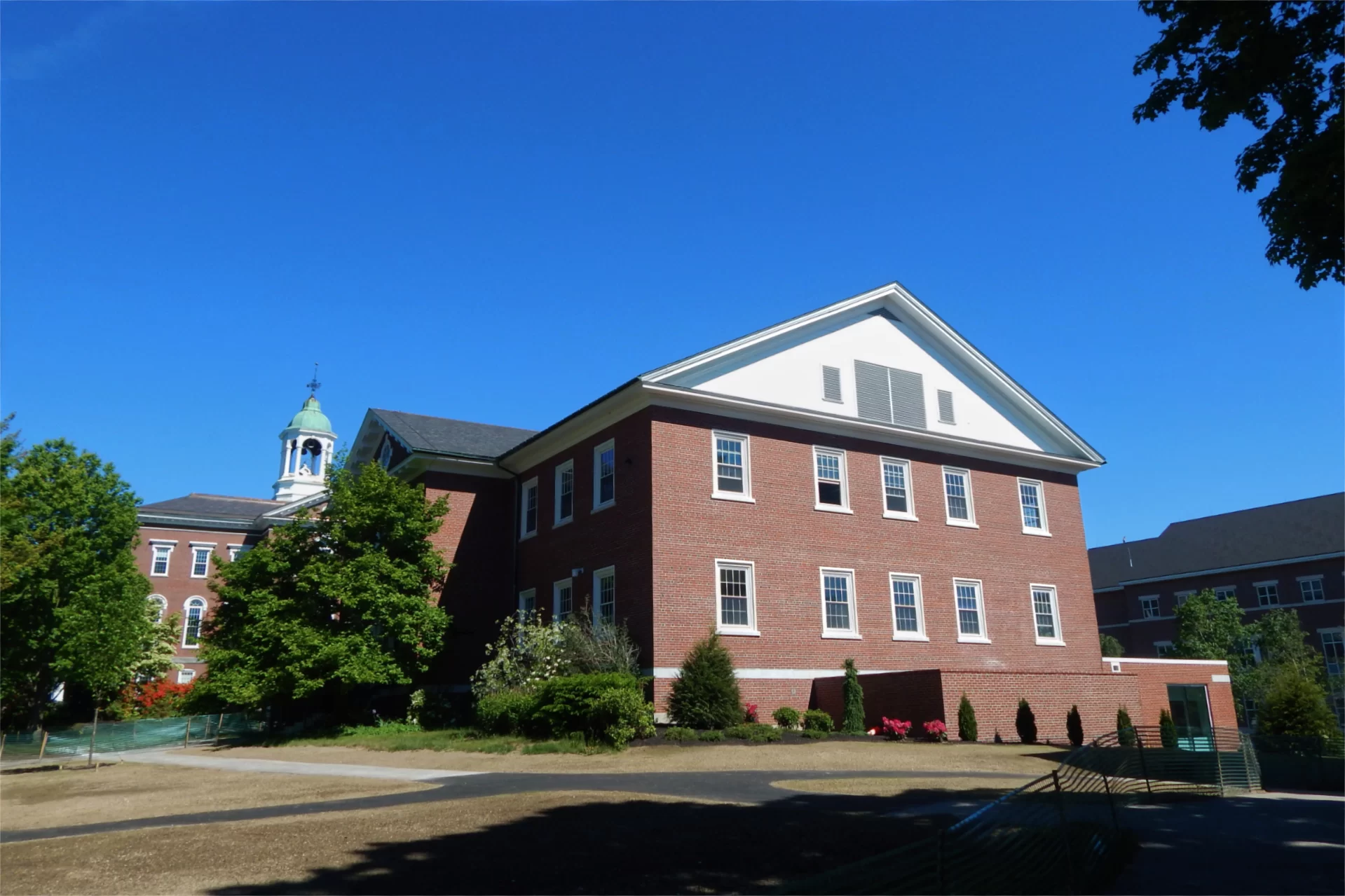 Dana Hall in the morning sun. (Doug Hubley/Bates College)