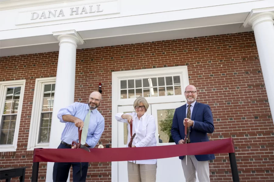 Dana Hall re-opens to the Bates community on Monday, Aug. 29 from 2-4 pm for light refreshments and a chance to celebrate its renovation.The renovation of Dana is an important part of both our revitalization of STEM at Bates and creating new flexible classrooms for all - this is truly an all-campus building. You’ll see new student spaces throughout the building, teaching labs on the first and third floors, and three new flexible classrooms on the second floor. Core facilities and accessibility have been improved as well. We are excited about the impact these spaces will have on teaching and learning in the decades to come. We are looking forward to sharing Dana with you and to celebrate the work of the many Bates employees and our partners who made this renovation possible.