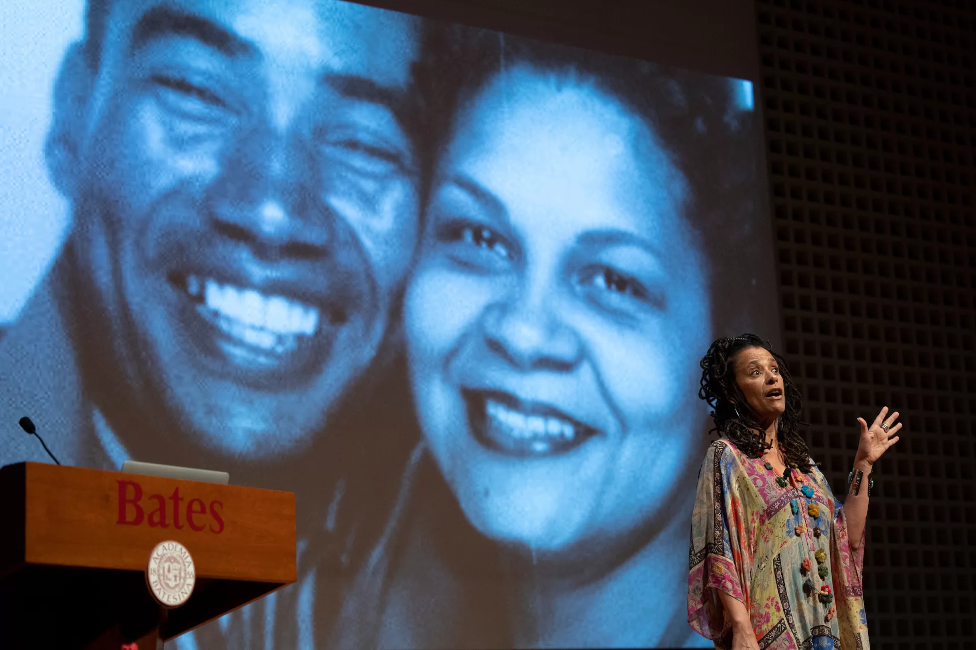 The Bates College Philip J. Otis Committee invites you to attend The 25th Annual Otis Lecture, made possible by the Philip J. Otis 95 Endowment

Carolyn Finney, author of Black Faces, White Spaces: Reimagining the Relationship of African Americans to the Great Outdoors will deliver a talk entitled Reparative Gestures: On Race, Redemption and (Re)making a Green World. A book signing will follow the lecture.

Wednesday, October 12, 2022
7:30 p.m.
Olin Arts Center Concert Hall
Bates College