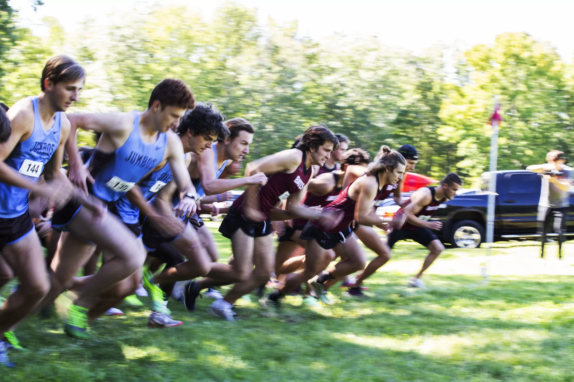 Moments from the Bates College Men’s and Women's Cross Country Bates Invitational on September 17, 2022. (Theophil Syslo | Bates College)