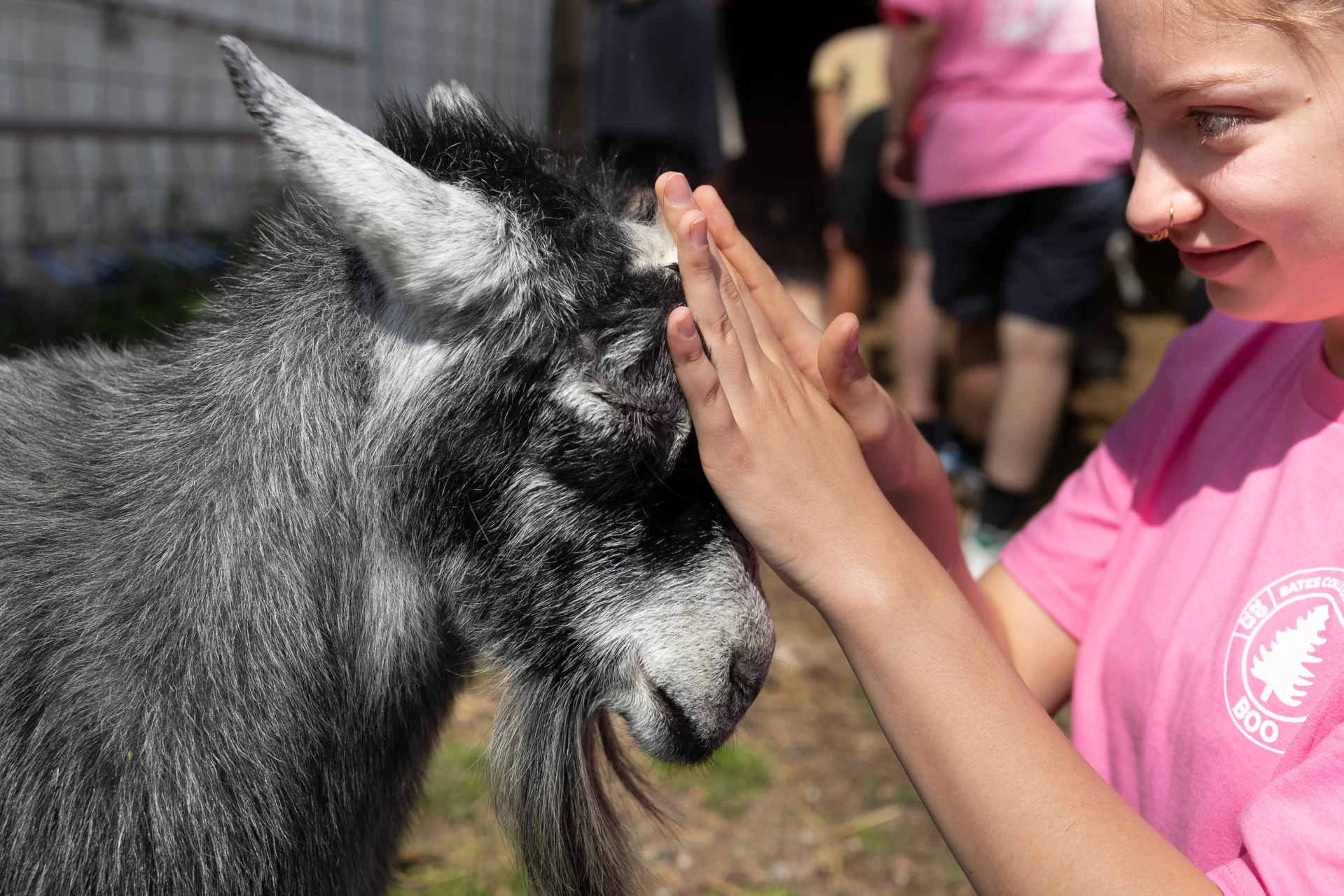 2023 AESOP trips with the Class of 2027 on Saturday, Sept. 2, 2023.

Nezinscot Farm, located just 20 minutes away from campus in Turner, is perhaps the perfect spot to spend a day outside—if you don’t mind getting your hands dirty, that is. The farm is surrounded by 250 acres of organic farmland consisting of veggie gardens, rolling fields, farm animals, and the Nezinscot River. Although there are a variety of farming activities included in this trip, related to produce as well as livestock, you can expect to have some dirt under your nails by the end of the day! Running water and toilets are available at Nezinscot farm.

Evacuation Access Level: 1
Frontcountry
Activity Level: Intermediate
Sleeping Arrangements: In your Bates room assignment on campus
Meet the leaders!

Hey hey! My name is Morgan and I am WICKED excited to be your AESOP leader! As a born and raised Mainer, I am excited to help you get to know your new home state and fill you in on all of the best hidden spots! A little bit more about myself is i’m on the swim team here at Bates along with my co-leader Max, I love hiking, skiing, and surfing around New England, I lifeguard at Tarbell pool, I am an avid Mt Joy and Noah Kahan listener, I love love naps, and I am obsessed with the fruit pizza in commons here at Bates! I spend most of my days either hopping around tables in commons, hanging at the pool or gym, or searching for good trees to set my hammock up in. Fun fact about me is that I have been to 20+ concerts in and around Maine and strive to double that by the time I graduate! Max and I are SO STOKED to meet y’all and get to show you around the great outdoors up here!! Cheers to an incredible AESOP trip filled with loadssss of adventureeeee and an easy transition to Bates wherever you’re coming from!

Hi everyone! I’m Max, a rising sophomore who plans on majoring in Biochemistry. I’m from Dublin, CA, and back home I took care of all sorts of pets, so I’m super excited to go to Nezinscot with you all. I’m a member of the Bates swim team, and in my free time I love to get outside and hike with my dogs, or go to the beach with friends. Even if you don’t end up on my trip, you’ll undoubtedly see me at commons, as it’s by far my favorite place on campus. I’m super excited to meet some of you incoming freshman and have a great time at Nezinscot!