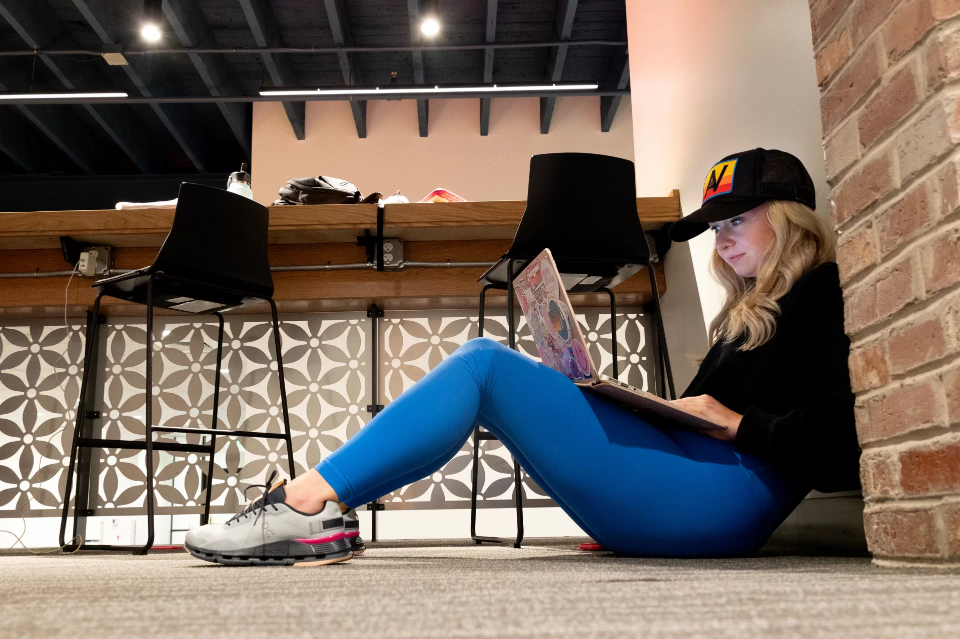 “I used to study in Pettengill but this is going to be my new spot.”

— Izzy Baumann ’26 of Falmouth, Maine, works on an organic chemistry assignment in the newly renovated Chase Hall.

“I love to study here,” she says.