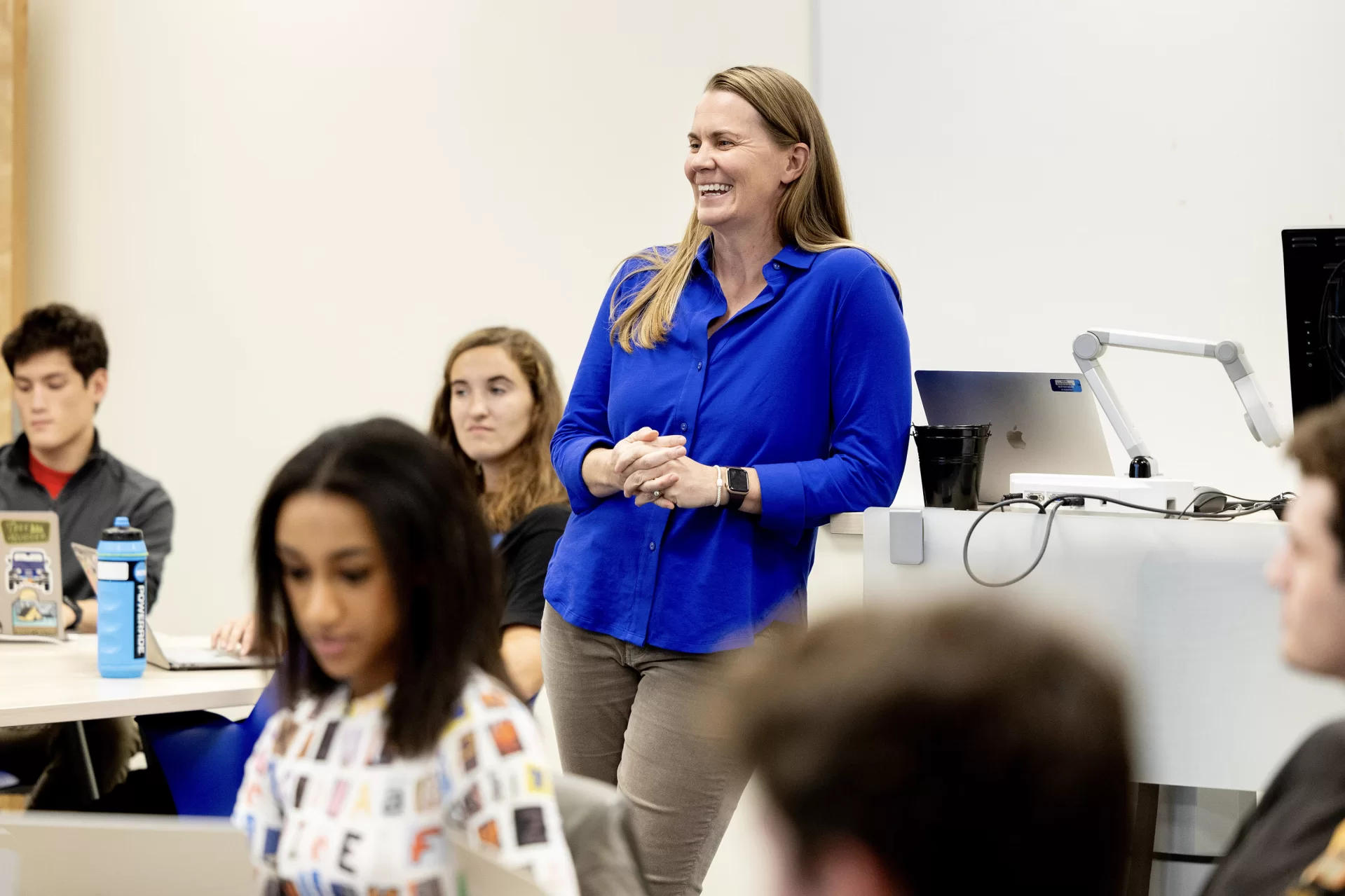 Associate Professor of Mathematics Katy Ott teaches “Mathematics for Justice" course in Carnegie 339 on Thursday, Sept. 28, at 1:10 p.m. MATH 233 - Mathematics for Social Justice This course teaches quantitative literacy, critical thinking and problem solving skills in a socially relevant context. Students use mathematics as a powerful analytic framework for understanding and developing realistic solutions to issues of social, political, and economic justice. The overarching goal of this course is for students to develop the ability and inclination to use mathematics to understand, and improve, the world around them. Prerequisite(s): MATH 106. Recommended background: MATH 205.