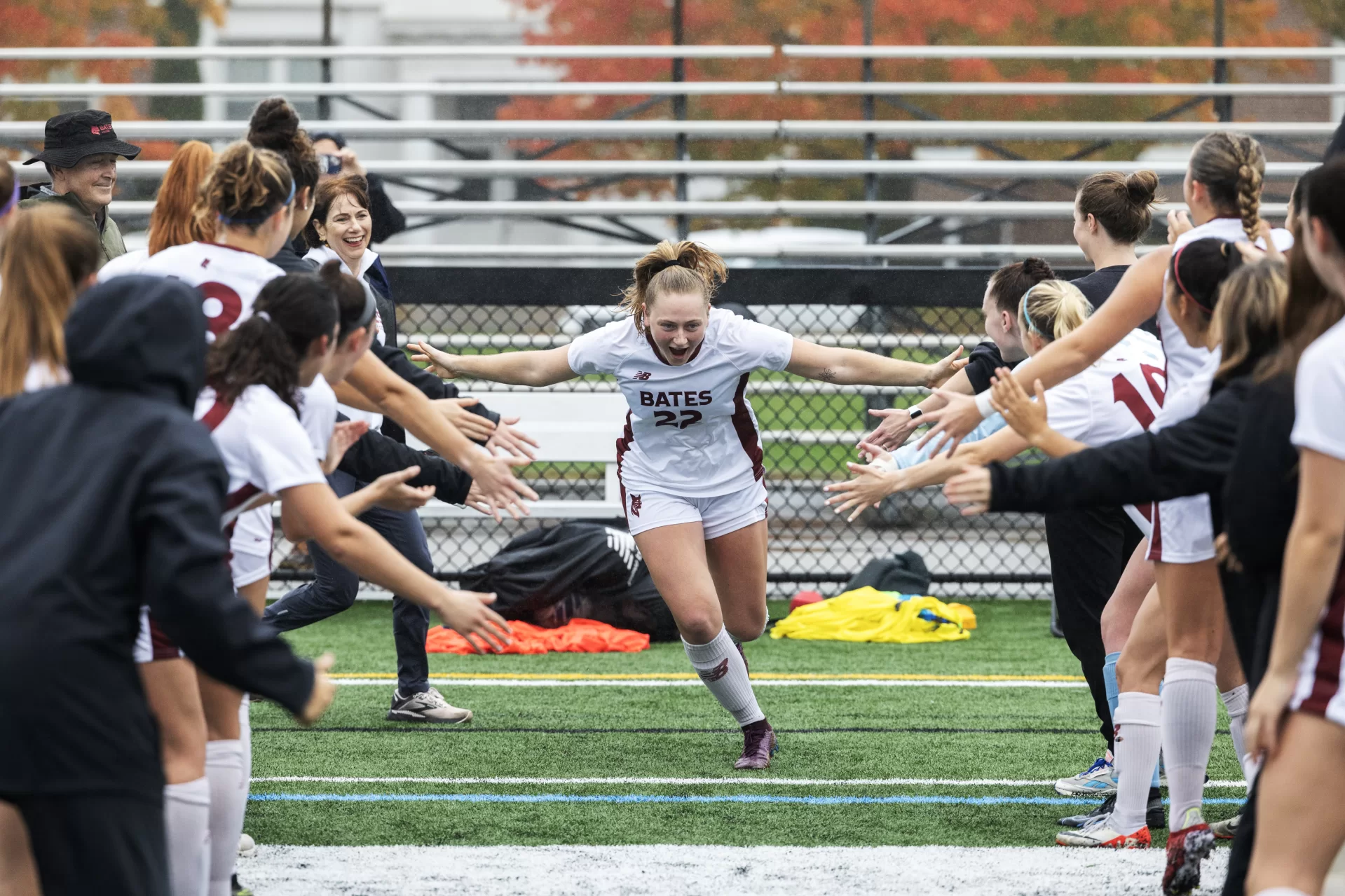 Bates college losses 1-0 against Conn. College  at Bates College on October 21, 2023.
(Theophil Syslo | Bates College)