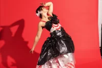 Slideshow: Plastic-bag swan, name-tag kilt, and cardboard giant on stilts elevate the Trashion Show