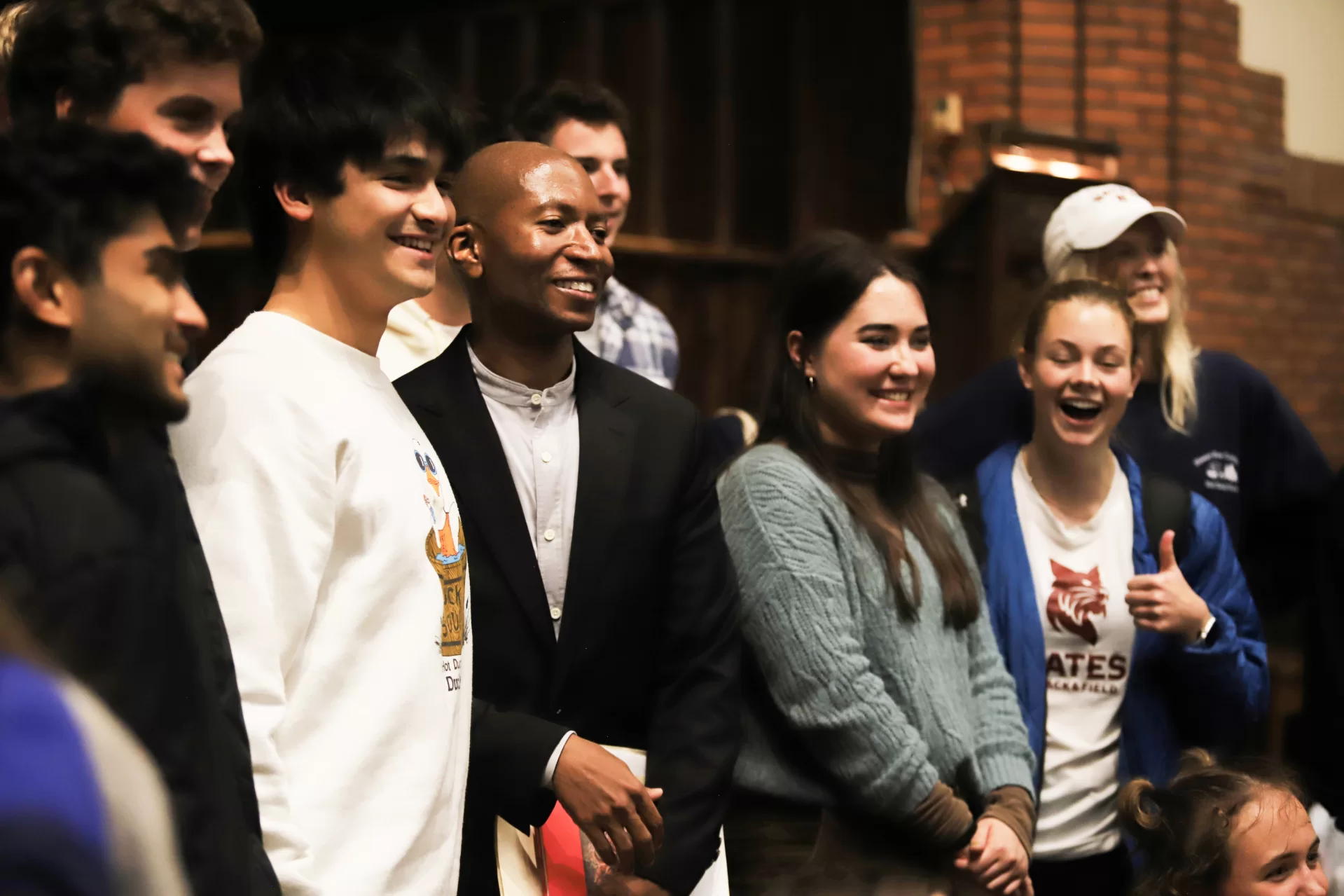 Bates English professor Myronn Hardy spoke about his new book, "Aurora Americana," and read poems from it in Gomes Chapel on Oct. 11.