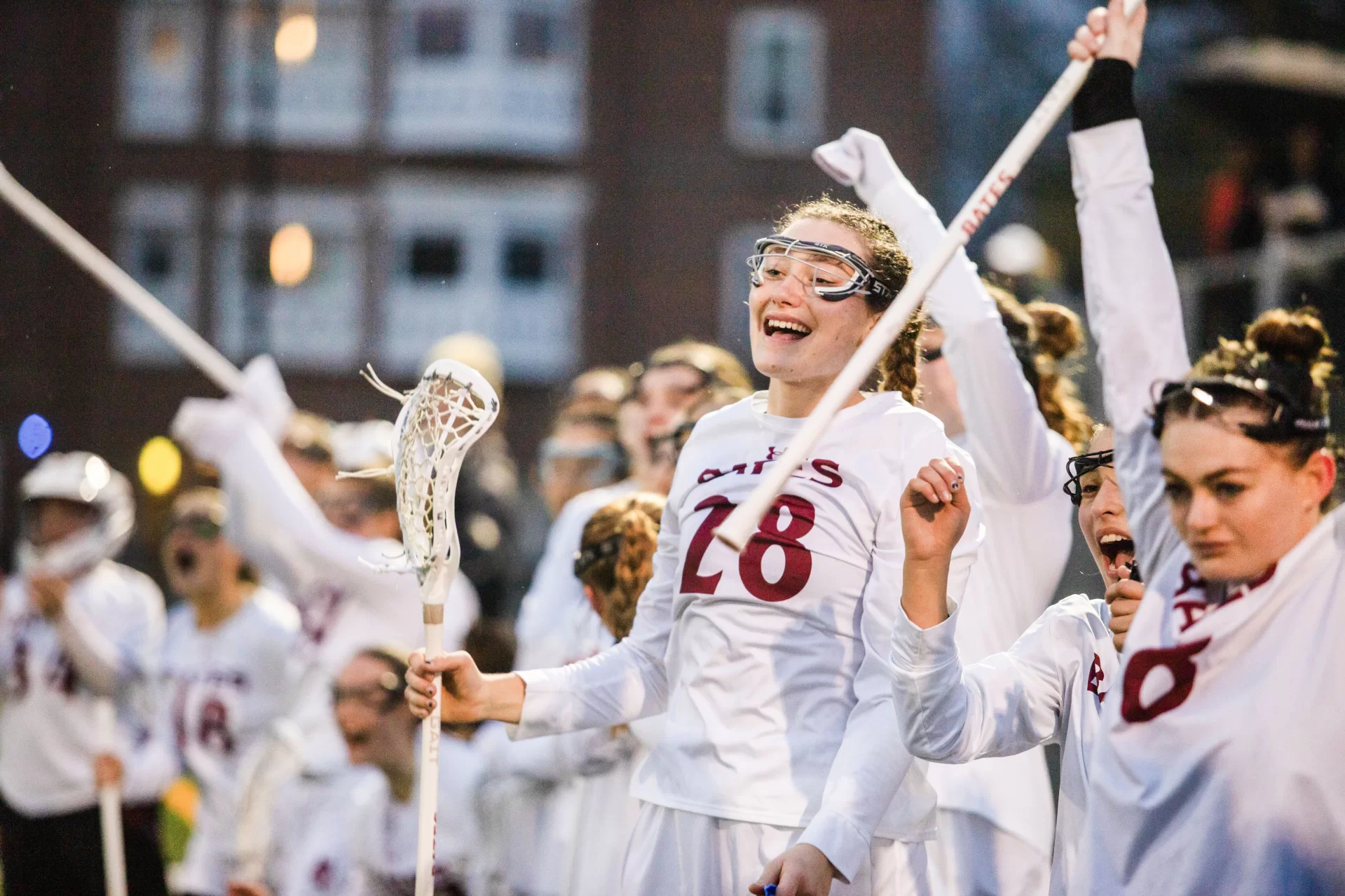 Women's lacross competed against Worcester State University on Feb. 28, up 13-0 at the half.