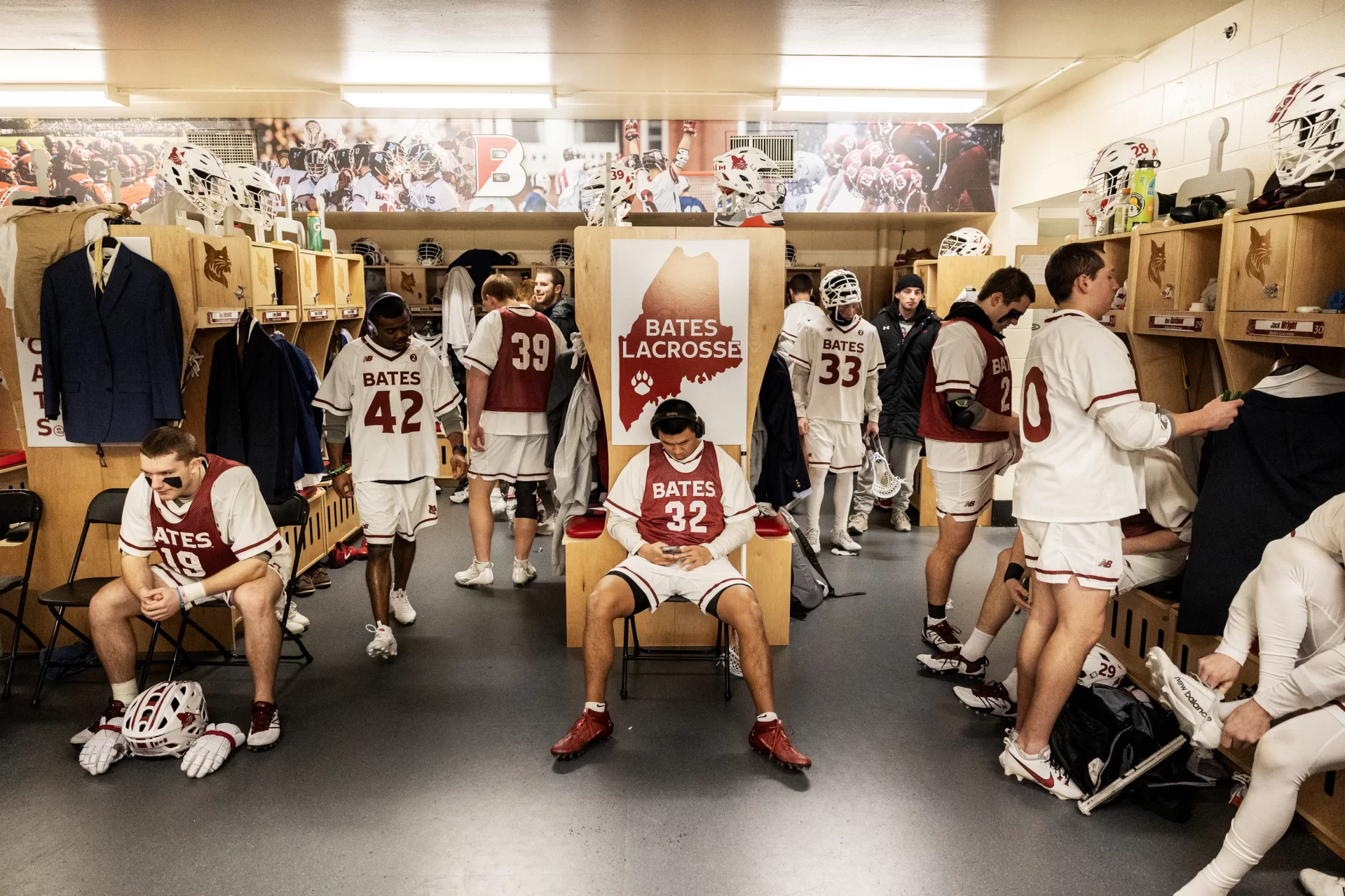 Bates loses 8-13 against Trinity at Bates College on March 30, 2024. (Theophil Syslo | Bates College)