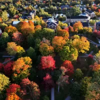 Drone photography operated and captured by Theophil Syslo on October 10, 2024. (Theophil Syslo | Bates College)