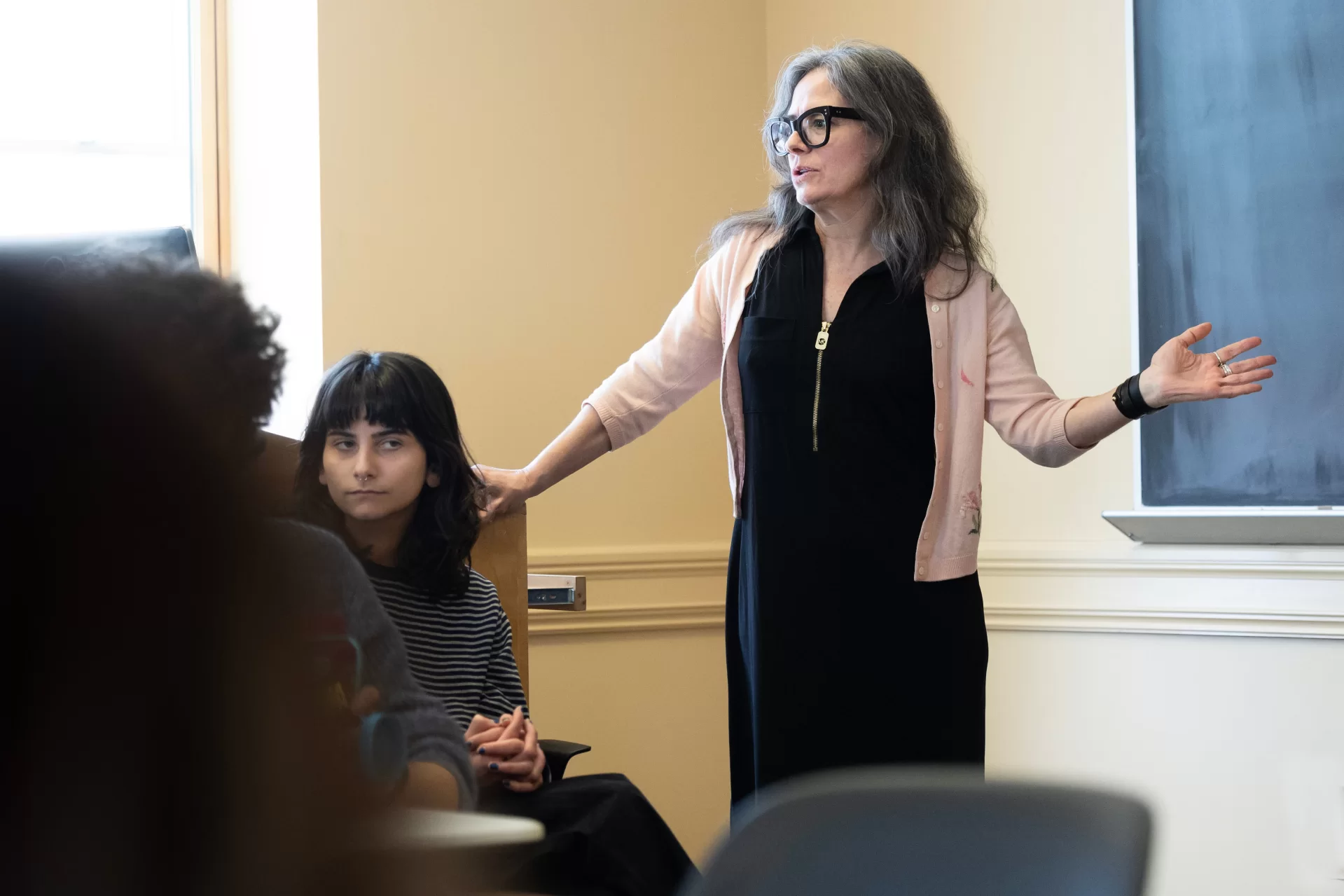 Caption: Laura Balladur has been promoted to senior lecturer in French and Francophone studies, effective July 1, 2025. (Phyllis Graber Jensen/Bates College)