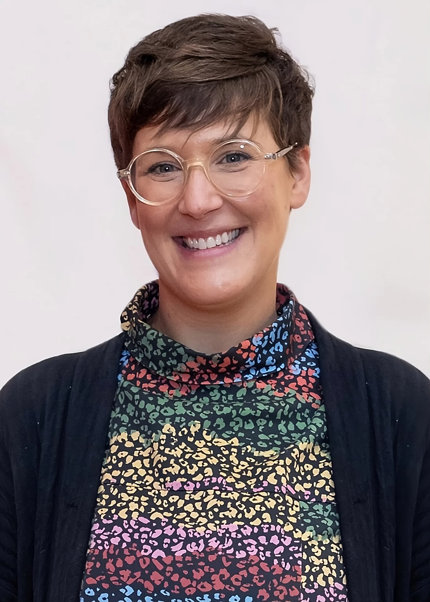 portrait of a Carrie Cushman, Bates museum of art director