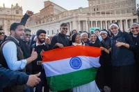 Ancient ruins to white smoke: A Bates student’s front-row view of the papal election in Rome