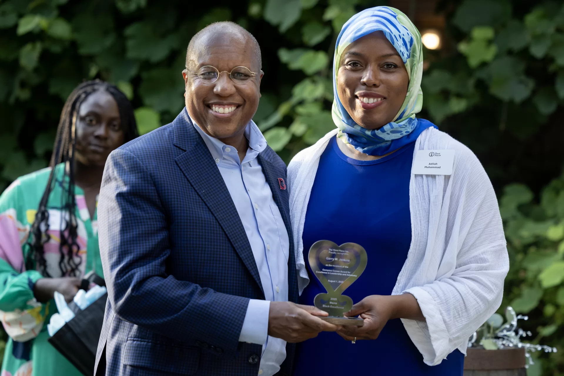 You are cordially invited to the 5th Annual Maine Black Excellence Awards! Step into a world of celebration and recognition as we gather once again at the beautiful Caswell Farm & Wedding Barn in Gray, ME—a Black- and woman-owned venue that has become a beloved tradition for The Third Place community. This event is part of our ongoing commitment to honoring individuals and organizations across Maine who are working to build an equitable quality of life for Black Mainers—and the allies who walk alongside them with intention and integrity. Date: Friday, August 1, 2025 Time: 5:30 PM – 8:00 PM Location: Caswell Farm & Wedding Barn, 120 Whitney Rd, Gray, ME Dress Code: Garden Party Chic RSVP by: July 29th The Third Place is Maine’s premier Black-led networking and leadership development hub, connecting Black professionals, students, and entrepreneurs across the state to social, career, and economic opportunities. Our mission is rooted in community, collaboration, and culture. We believe that Black Mainers deserve not just a seat at the table—but a table of our own. The Maine Black Excellence Awards were created to acknowledge and celebrate the immense talent, commitment, and impact of Black leaders in Maine—many of whom are often unseen or underrecognized. Now in its fifth year, these awards honor individuals and organizations whose work strengthens the cultural, civic, and economic fabric of our communities in general and Maine's Black community in particular. These awards are more than recognition—they are a mirror reflecting the brilliance, resilience, and legacy of Black Mainers past and present. They help us tell our own stories, build social capital, and ensure that Black excellence is visible, celebrated, and sustained across generations. By supporting this event, you're helping elevate a growing ecosystem of changemakers who are ensuring Maine is "The Way Life Should Be" for everyone. We welcome you to join this celebration in community and solidarity. President Garry W. Jenkins receives the 2025 Compass Career Award, presented by Adilah Muhammad, Executive Director, The Third Base.